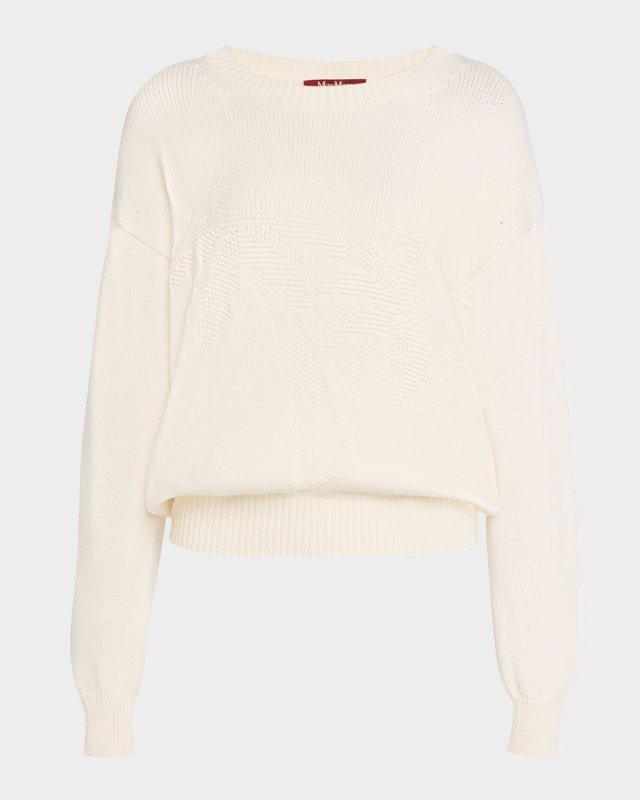 Pascia Palm Tree Crewneck Sweater